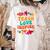 Retro Teach Love Inspire Back To School Teachers Women's Comfort Colors T-Shirt Back Print Ivory Retro Teach Love Inspire Back To School Teachers Women's Comfort Colors T-Shirt Back Print Ivory