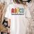 Rock Abcd Back To School Abcd Preschool Teacher Appreciation Women's Comfort Colors T-Shirt Back Print Ivory