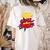 School Counselor Teacher Superhero Superpower Comic Book Women's Comfort Colors T-Shirt Back Print Ivory