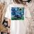 Scottish Terrier Starry Night Scotty Dog Art By Aja Women's Comfort Colors T-Shirt Back Print Ivory