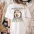 Siberian Husky Professional Human Trainer Women's Comfort Colors T-Shirt Back Print Ivory