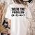 Solve The Problem 9×74 Math Teacher Women's Comfort Colors T-Shirt Back Print Ivory