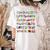 SPANISH ALPHABET MAESTRA SPANISH TEACHER Women's Comfort Colors T-Shirt Back Print Ivory SPANISH ALPHABET MAESTRA SPANISH TEACHER Women's Comfort Colors T-Shirt Back Print Ivory