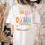 Special Education ASL Teacher Superpower DHH Teacher Women's Comfort Colors T-Shirt Back Print Ivory