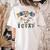Spooky Ghost PE Teacher Squad Physical Education Halloween Women's Comfort Colors T-Shirt Back Print Ivory