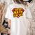 Super Math Teacher Educational Superhero Women's Comfort Colors T-Shirt Back Print Ivory
