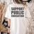 Support Public Education Protect Teachers Students Schools Women's Comfort Colors T-Shirt Back Print Ivory