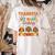 Teach Thanksgiving Teacher Thankful For My 1st Grade Turkeys Women's Comfort Colors T-Shirt Back Print Ivory