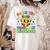 Teacher Back To School Color In Kindness Crayon Pencil Women's Comfort Colors T-Shirt Back Print Ivory