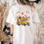 Teacher Halloween School Bus Driver Cute Ghost Witch Party Women's Comfort Colors T-Shirt Back Print Ivory
