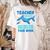 Teacher Shark Do Your Work Women's Comfort Colors T-Shirt Back Print Ivory
