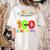 My Teacher Survived 100 Days Of Me 100 Days Of School Women's Comfort Colors T-Shirt Back Print Ivory