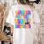 Teacher Of The Visually Impaired Blindness Awareness Women's Comfort Colors T-Shirt Back Print Ivory