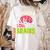 Teachers Love Brains Skeleton Halloween Teacher Funny Women's Comfort Colors T-Shirt Back Print Ivory