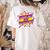 Teaching Is My Superpower Retro Comic Super Teacher Women's Comfort Colors T-Shirt Back Print Ivory