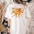 Thanksgiving Teacher Pencil Bow One Thankful Teacher Fall Women's Comfort Colors T-Shirt Back Print Ivory