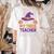This Is My Tired Teacher Costume Halloween Premium Tri-Blend Women's Comfort Colors T-Shirt Back Print Ivory