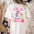 Trick Or Teach Halloween Teacher Floral Ghost Groovy Women's Comfort Colors T-Shirt Back Print Ivory Trick Or Teach Halloween Teacher Floral Ghost Groovy Women's Comfort Colors T-Shirt Back Print Ivory