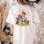 Turkey Reading Books Fall Season Thanksgiving Teacher Book Women's Comfort Colors T-Shirt Back Print Ivory