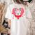 Valentine's Day Boston Terrier Heart Women's Comfort Colors T-Shirt Back Print Ivory