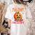 Will Trade Students For Candy Teacher Cute Halloween Pumpkin Women's Comfort Colors T-Shirt Back Print Ivory Will Trade Students For Candy Teacher Cute Halloween Pumpkin Women's Comfort Colors T-Shirt Back Print Ivory