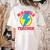 Wonder Teacher Costume Shirt Teacher Halloween Costume Tee Women's Comfort Colors T-Shirt Back Print Ivory