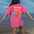 100th Day Of School Teachers Kids Happy 100 Days Women's Comfort Colors T-Shirt Back Print Crunchberry