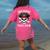 3rd Grade Pirate Crew Halloween Costume Student Teacher Women's Comfort Colors T-Shirt Back Print Crunchberry