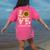 4th Grade Teacher Love Autumn Fall Sunflower Appreciation Women's Comfort Colors T-Shirt Back Print Crunchberry