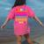 50 Days Of School Hearts Teacher Happy 50th Day Of School Women's Comfort Colors T-Shirt Back Print Crunchberry