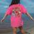 ABCs Learning Kindergarten Teacher Christmas Lights Alphabet For Men Women Kids Women's Comfort Colors T-Shirt Back Print Crunchberry