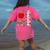 American Flag Camouflage Teacher Patriotic 4th Of July Women's Comfort Colors T-Shirt Back Print Crunchberry