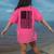 ASL Flag Sign Language Deaf ASL Teacher For Men Women Women's Comfort Colors T-Shirt Back Print Crunchberry