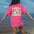 Back To School Kindergarten Preppy Teacher Girl Women's Comfort Colors T-Shirt Back Print Crunchberry