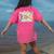 Back To School Pre-K Preppy Teacher Girl Women's Comfort Colors T-Shirt Back Print Crunchberry