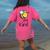 Bee Kind Bumble Bee Anti Bullying Teacher Kindness Matters Women's Comfort Colors T-Shirt Back Print Crunchberry