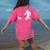 Bigfoot Walking With Bull Terrier Dog Women's Comfort Colors T-Shirt Back Print Crunchberry