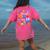 I Blasted Through 100 Days Of School 100th Day Teacher Kids Women's Comfort Colors T-Shirt Back Print Crunchberry