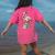 Book Lover Cute Flamingo Reading Teacher Librarian Women Women's Comfort Colors T-Shirt Back Print Crunchberry