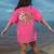 Book Tree All Is Calm Said No Teacher Ever Christmas Women's Comfort Colors T-Shirt Back Print Crunchberry
