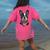 Boston Terrier American Flag Women's Comfort Colors T-Shirt Back Print Crunchberry