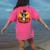 Boston Terrier Bostie Dog Breed Pet Halloween Pumpkins Women's Comfort Colors T-Shirt Back Print Crunchberry