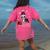 Boston Terrier Christmas T Shirt-Life Is Merrier Premium Tri-Blend Women's Comfort Colors T-Shirt Back Print Crunchberry