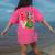 Boston Terrier Christmas Tree Lights Santa Dog Xmas For Men Women Kids Women's Comfort Colors T-Shirt Back Print Crunchberry
