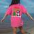Boston Terrier Christmas Tree Lights Xmas Dog Lover Women's Comfort Colors T-Shirt Back Print Crunchberry