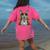Boston Terrier Dia De Los Muertos Day Of The Dead Dog Skull For Men Women Kids Women's Comfort Colors T-Shirt Back Print Crunchberry