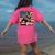 Boston Terrier Dog 4th Of July USA American Flag Patriotic Women's Comfort Colors T-Shirt Back Print Crunchberry