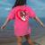 Boston Terrier Dog Mom Dad Valentine’s Day Pet Lover For Men Women Kids Women's Comfort Colors T-Shirt Back Print Crunchberry