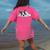 Boston Terrier Dog Official Sleeping Men Women Girls Kids Women's Comfort Colors T-Shirt Back Print Crunchberry
