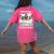 Boston Terrier Dog Official Sleepshirt Pajamas Nightgown Men Women Girls Kids Women's Comfort Colors T-Shirt Back Print Crunchberry